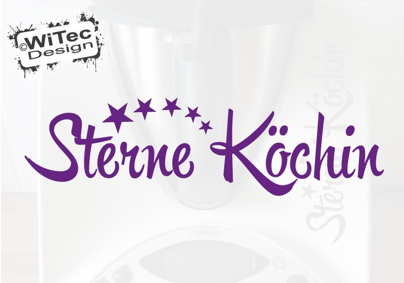 Thermomix Aufkleber Sterne Köchin Dekoaufkleber für Thermomix TM31 TM 31 Thermomix Aufkleber Sterne Köchin Dekoaufkleber für Thermomix TM31 TM 31