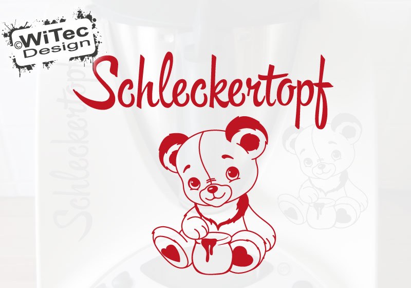 Thermomix Aufkleber Teddy Schleckertopf Dekoaufkleber für Thermomix TM31 TM 31 Thermomix Aufkleber Teddy Schleckertopf Dekoaufkleber für Thermomix TM31 TM 31