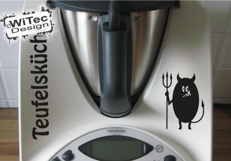 Thermomix Aufkleber Teufelsküche und Teufel für Thermomix TM31 TM 31 Thermomix Aufkleber Teufelsküche und Teufel für Thermomix TM31 TM 31