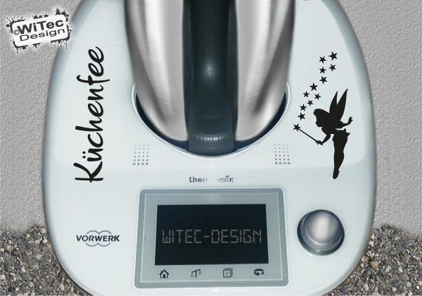 Küchenfee Elfe Fee Sterne Aufkleber für Thermomix TM5 Küchenfee Elfe Fee Sterne Aufkleber für Thermomix TM5