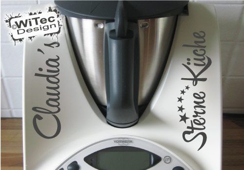 Aufkleber Sterneküche Wunschname für Thermomix