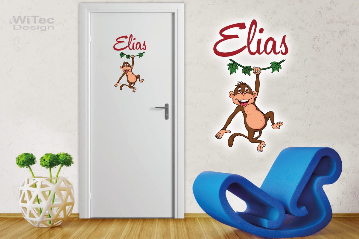 Türaufkleber Affe Schimpanse Kinderzimmer Tür Aufkleber Türaufkleber Affe Schimpanse Kinderzimmer Tür Aufkleber