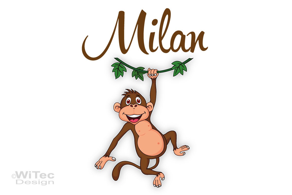 Türaufkleber Affe Schimpanse Kinderzimmer Tür Aufkleber Türaufkleber Affe Schimpanse Kinderzimmer Tür Aufkleber