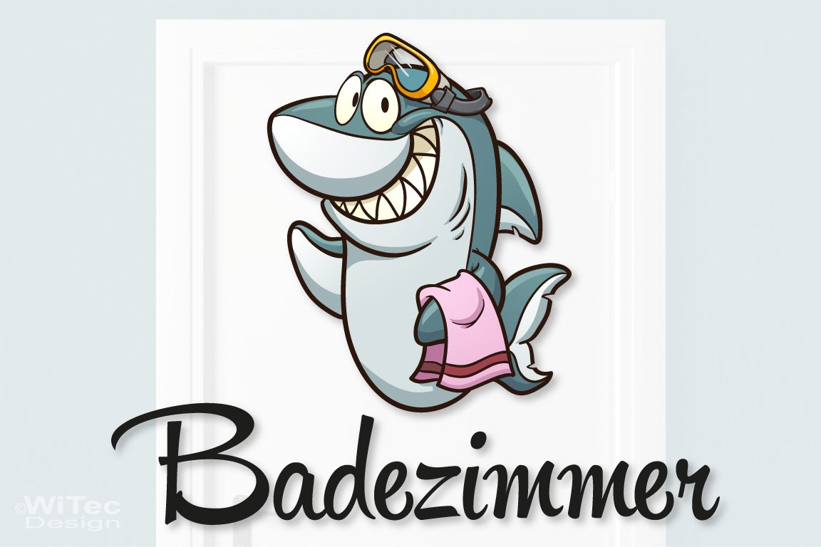 Türaufkleber Badezimmer Schildkröte