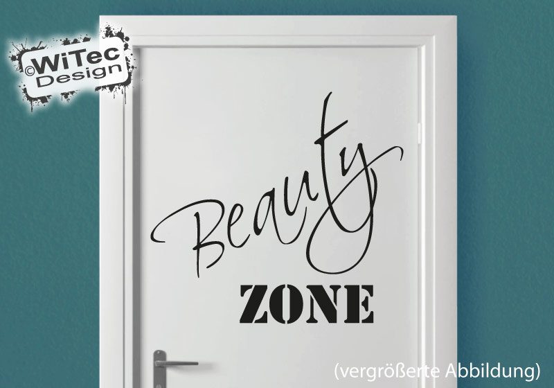 Türaufkleber BEAUTY ZONE Bad Badezimmer