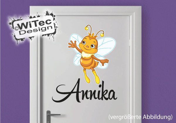 Biene Türaufkleber Kinderzimmer