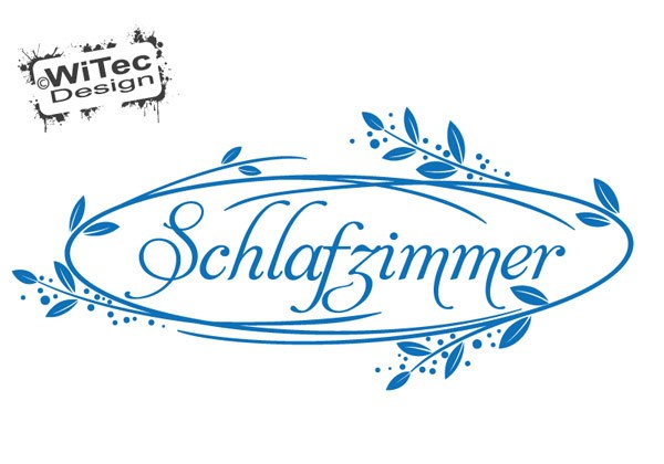 Türaufkleber Wandtattoo Schlafzimmer Blumenranke Aufkleber