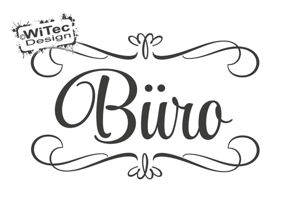 Büro Türaufkleber Gewerbe Ornament Türtattoo