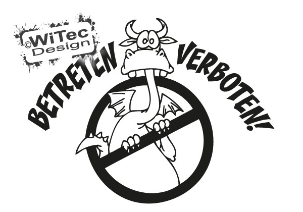 Betreten verboten Türaufkleber Kinderzimmer