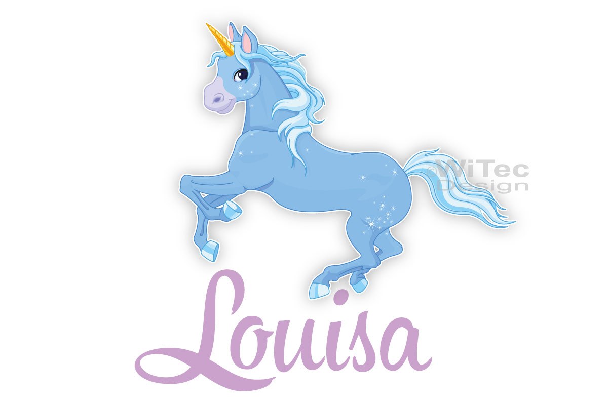 Türaufkleber Einhorn Elfe Kinderzimmer Türtattoo