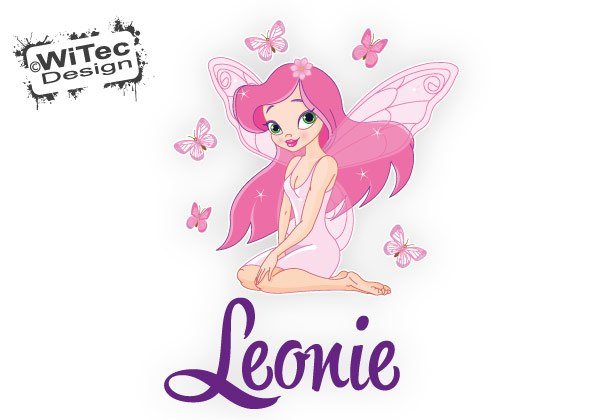 Elfe Fee Schmetterlinge Kinderzimmer Türaufkleber