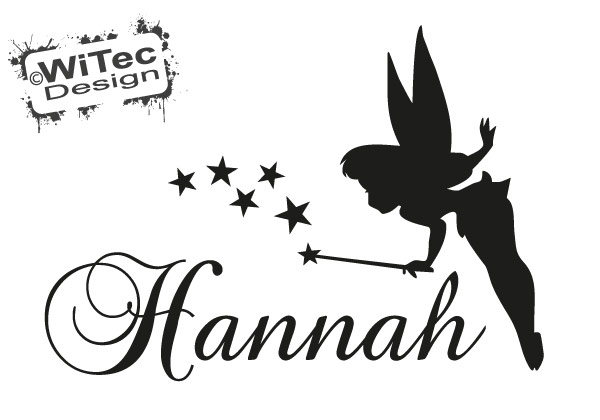 Türaufkleber Elfe Fee Wunsch Name
