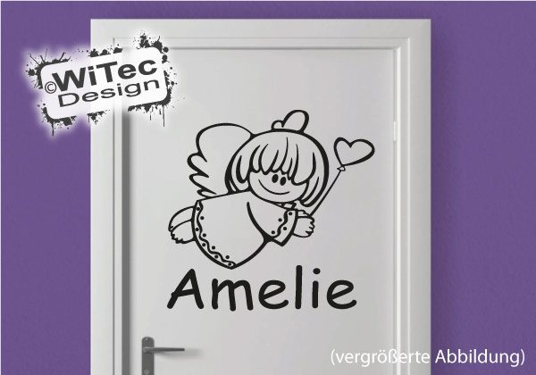 Engel Türaufkleber Kinderzimmer