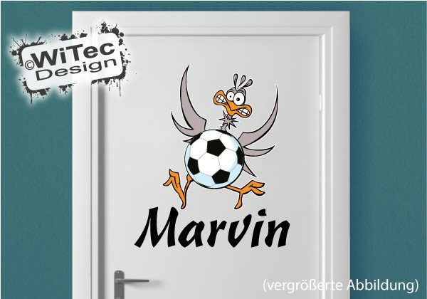 Fussball Türaufkleber Kinderzimmer