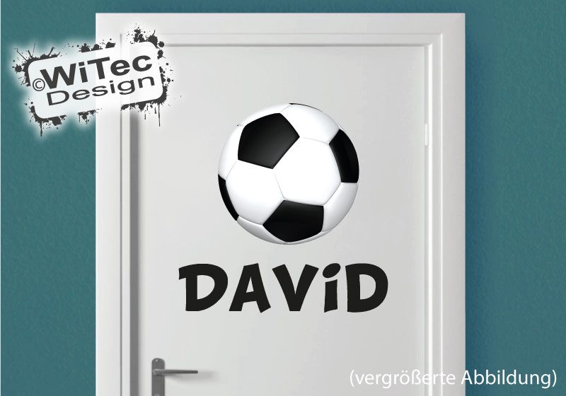 Türaufkleber Fußball Wunschname Fussball Kinderzimmer Türaufkleber Fußball Wunschname Fussball Kinderzimmer