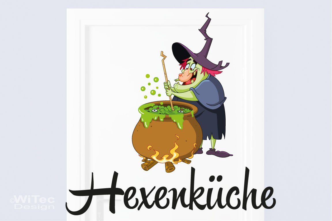 Türaufkleber Hexenküche Türtattoo Küche