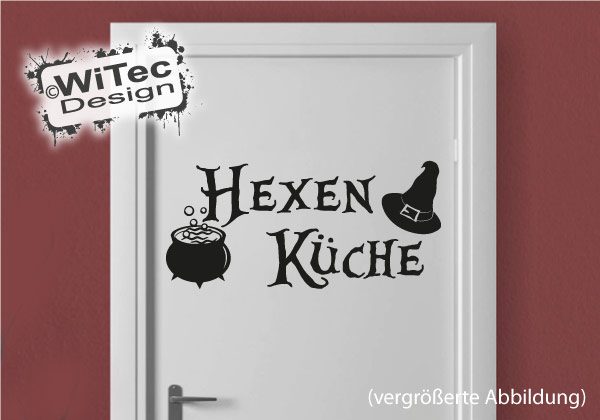 Hexe Hexenküche Türaufkleber Küche
