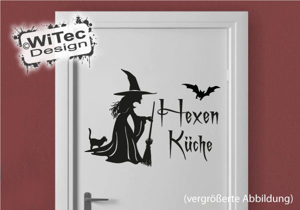 Hexe Hexenküche Türaufkleber