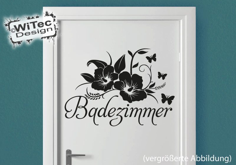 Türaufkleber Badezimmer Hibiskus Aufkleber Türaufkleber Badezimmer Hibiskus Aufkleber