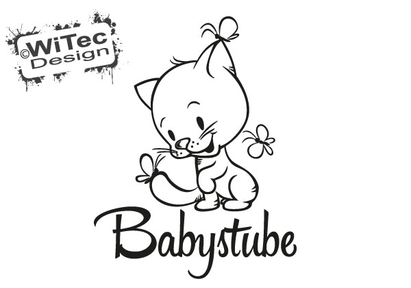 Wunsch Name katze Schmetterling Türaufkleber