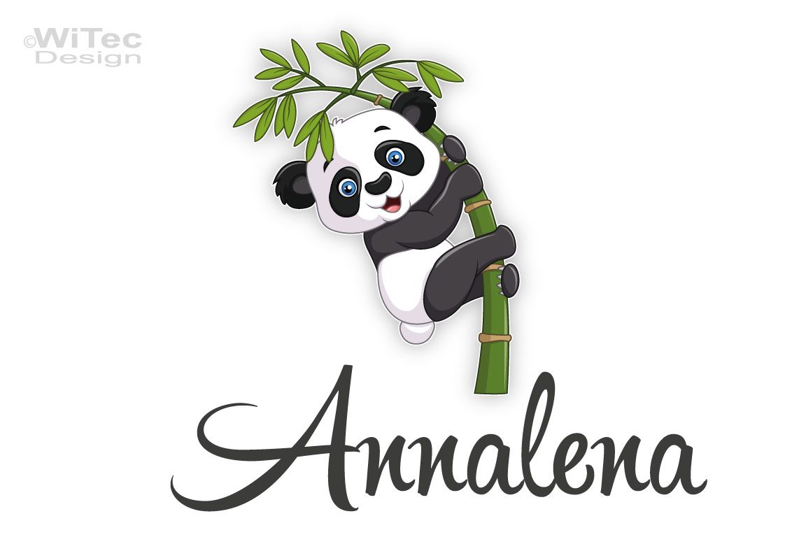 Türaufkleber Panda Bär Name Kinderzimmer Tür Türaufkleber Panda Bärchen Wunschname Kinderzimmer
