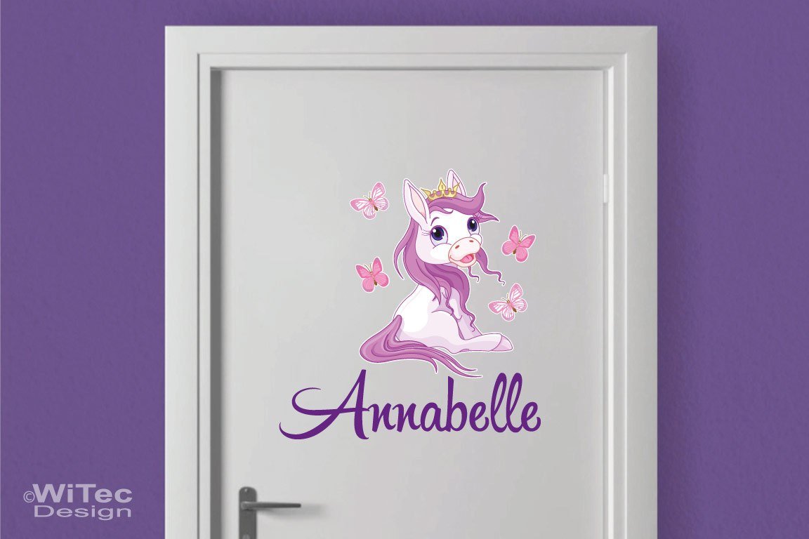 Türaufkleber Panda Name Kinderzimmer Türtattoo