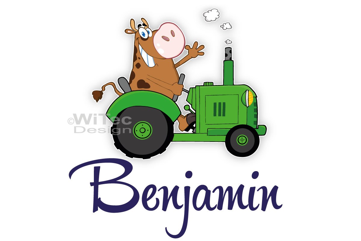Traktor Aufkleber Kinder t 252 raufkleber traktor mit kuh bauernhof kinderzimmer Traktor Aufkleber Kinder t 252 raufkleber traktor mit kuh bauernhof kinderzimmer