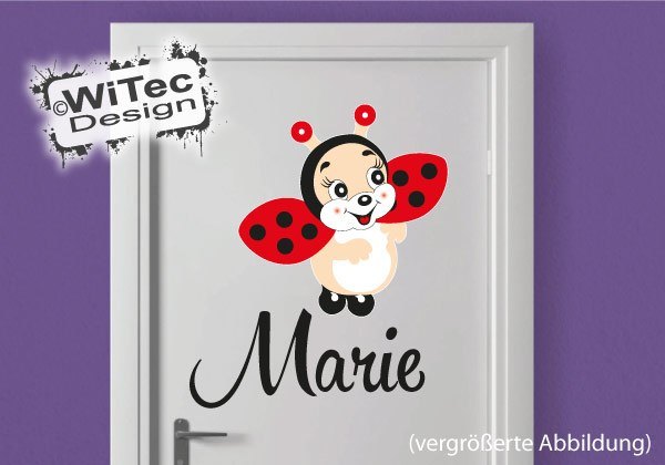 Türaufkleber Marienkäfer Käfer Name Tür Aufkleber Türtattoo Marienkäfer Türaufkleber Kinderzimmer