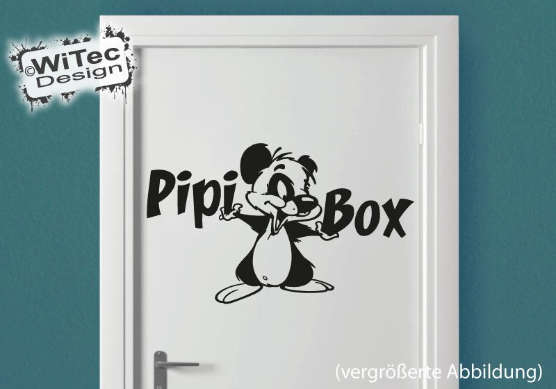 Türaufkleber Pipi Box Toilette Tür Aufkleber Stinktier WC Türaufkleber Badezimmer Pipi Box Stinktier