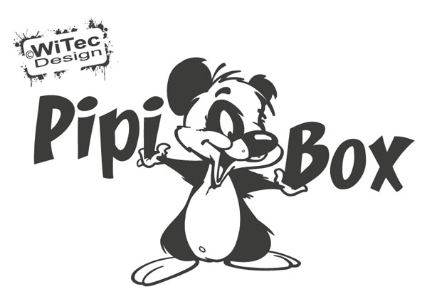 Türaufkleber Pipi Box Toilette Tür Aufkleber Stinktier WC Türaufkleber Badezimmer WC Pipi Box Stinktier