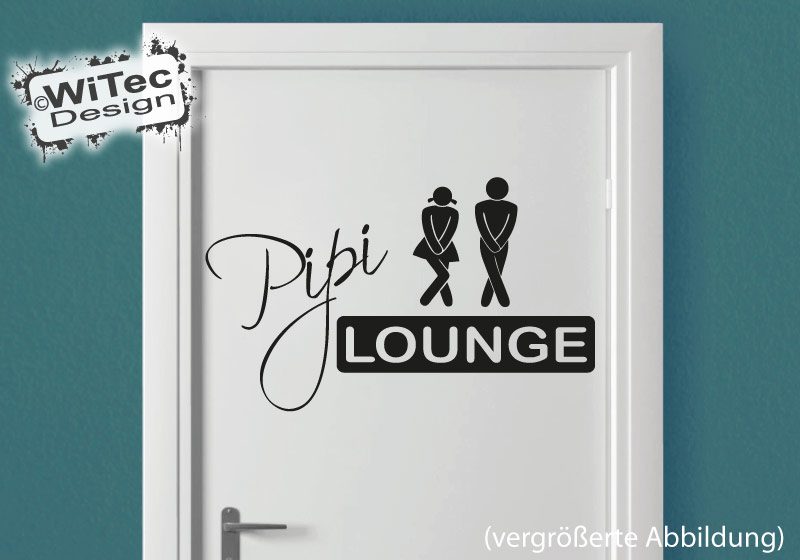 Tür Aufkleber Pipi Lounge Badezimmer Türaufkleber Pipi Lounge Badezimmer