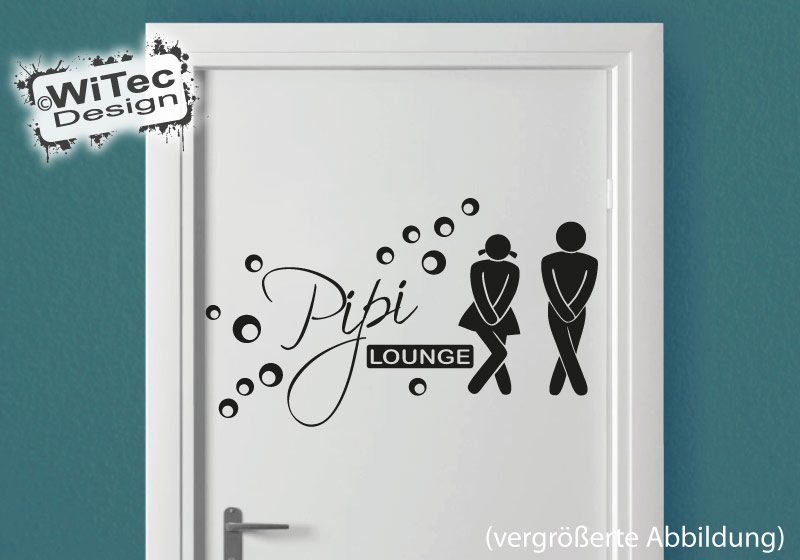 Tür Aufkleber Pipi Lounge Sticker Badezimmer Türaufkleber Pipi Lounge Badezimmer