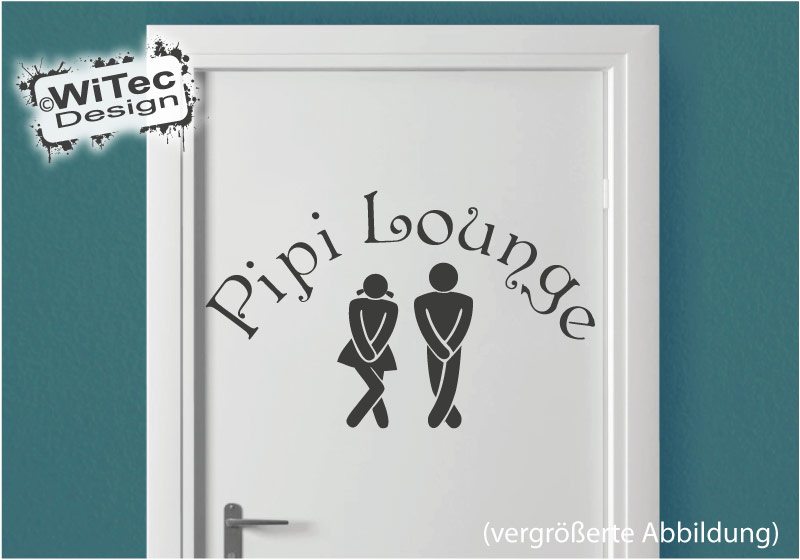 Türaufkleber Badezimmer Pipi Lounge WC