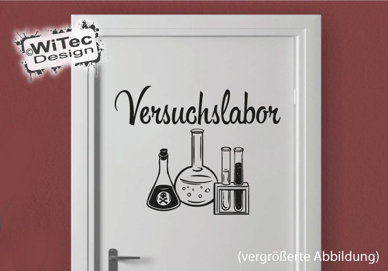 Türaufkleber Versuchslabor Küche Türtattoo Küchentür