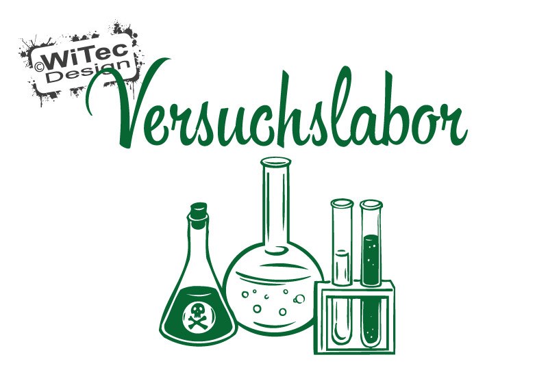 Türaufkleber Versuchslabor Küche Türtattoo Küchentür