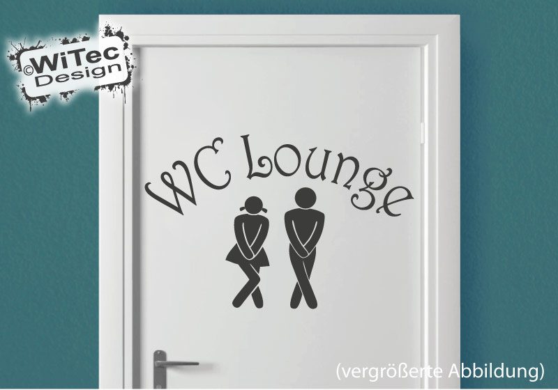 Türaufkleber WC Lounge Wandtattoo Bad Tür Aufkleber Sticker Türaufkleber WC Lounge Wandtattoo Bad Tür Aufkleber Sticker