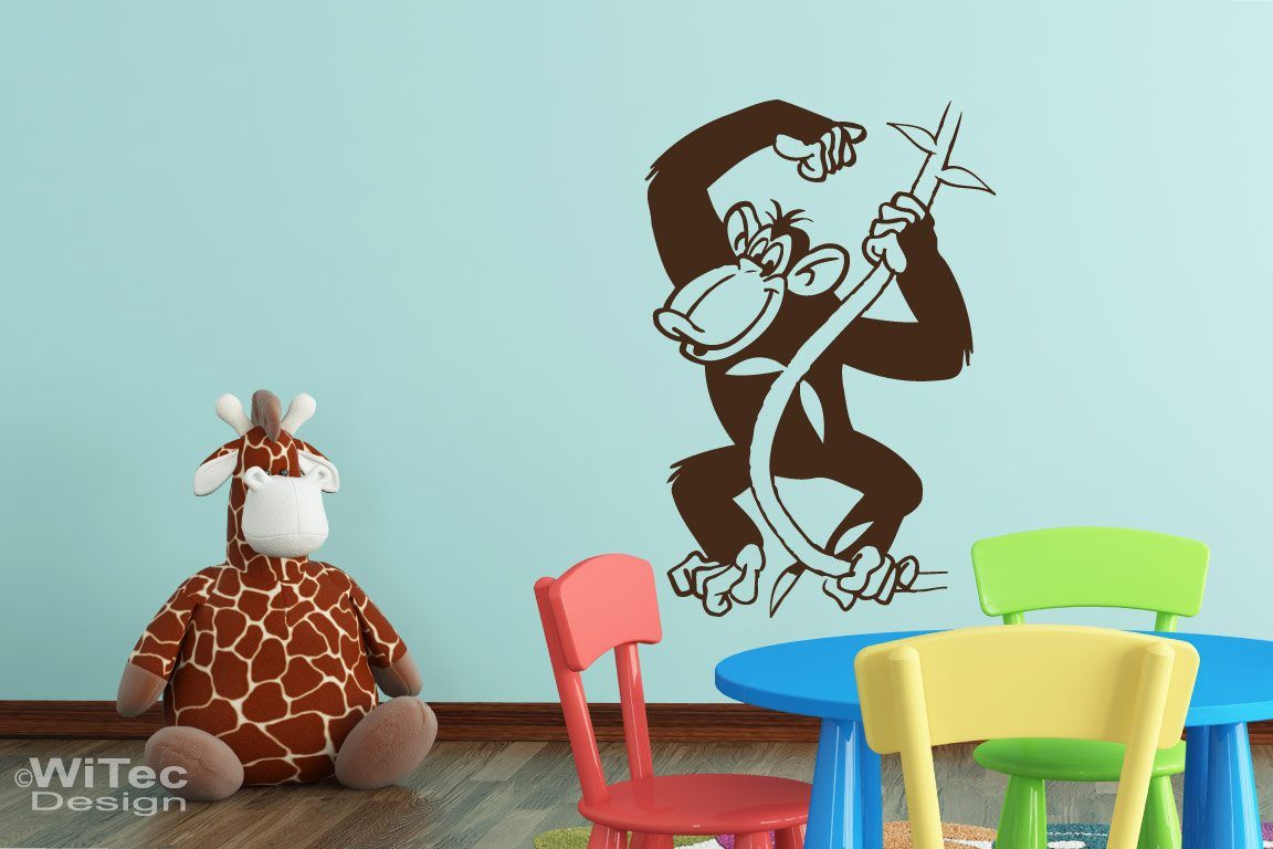 Wandtattoo Kinderzimmer Afrika Wandtattoo Kinderzimmer Afrika Schimpanse Affe