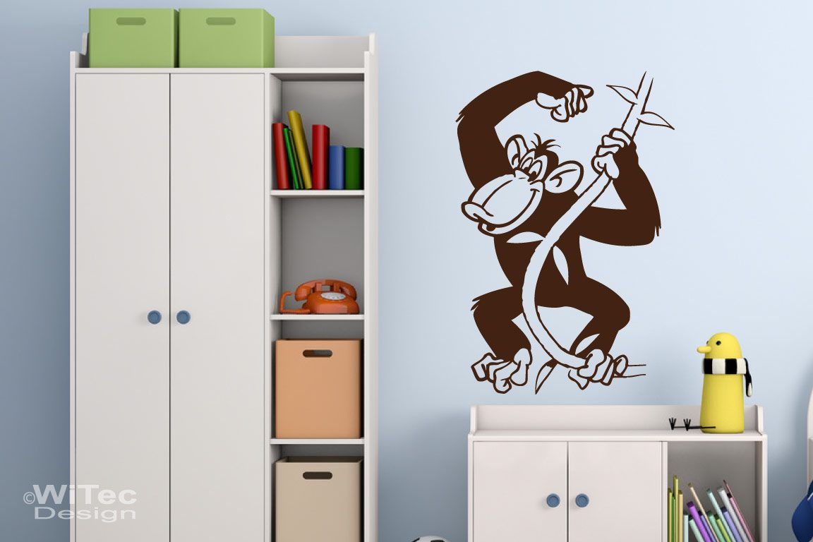 Wandtattoo Affe Schimpanse Kinderzimmer Afrika Wandtattoo Kinderzimmer Afrika Schimpanse Affe