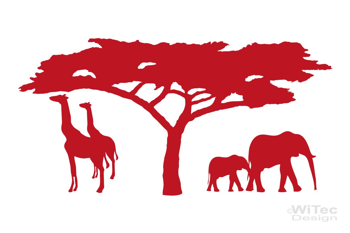 Wandtattoo Afrika Wandaufkleber  