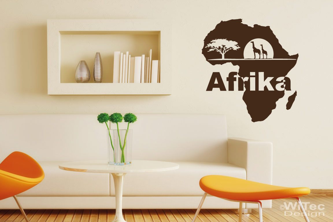 Wandtattoo Afrika Giraffe Wandaufkleber