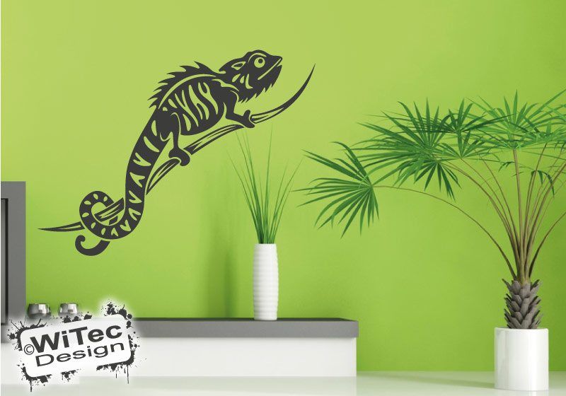 Chamäleon Leguan Reptil Wandaufkleber Wandtattoo Wandtattoo Chamäleon Leguan Reptil Wandaufkleber