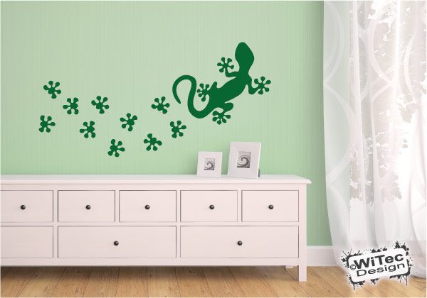 Gekko Gekko Wandtattoo