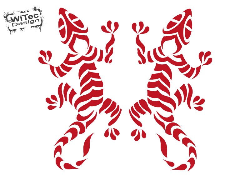 Wandtattoo Gecko Gekko Echse 2er Wandaufkleber Wandtattoo Gecko Gekko Echse 2er Wandaufkleber