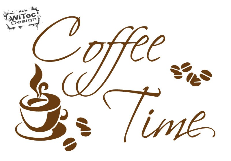 Wandtattoo Kaffee Coffee Time Wandaufkleber Küche Wandtattoo Kaffee Coffee Time Wandaufkleber Küche