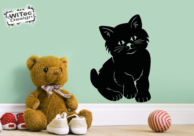 Wandtattoo Katze Wandaufkleber Kätzchen Wandtattoo Katze Wandaufkleber Kätzchen