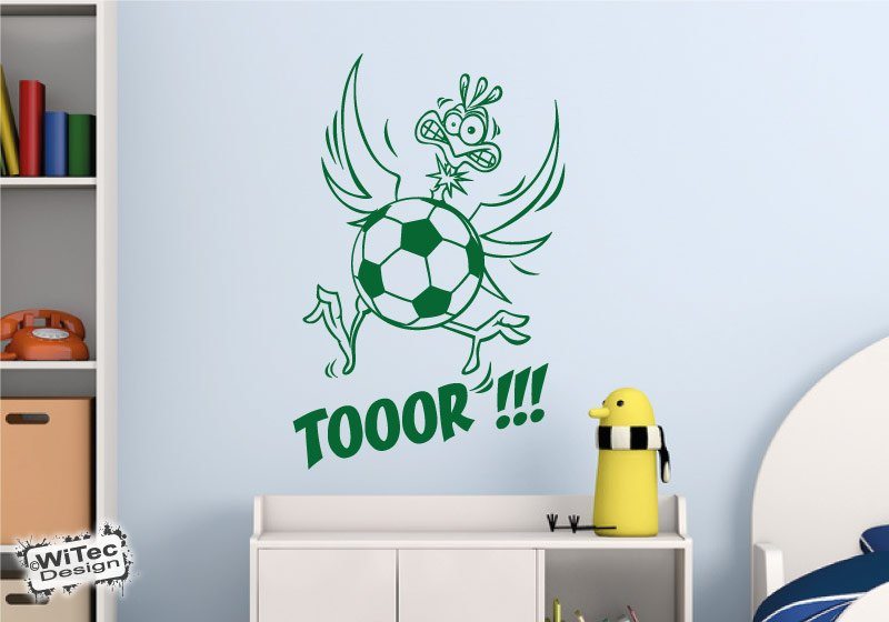 Fußball Vogel Wandtattoo Fussball Wandaufkleber Kinderzimmer Wandtattoo Fußball Vogel Fussball Wandaufkleber Kinderzimmer