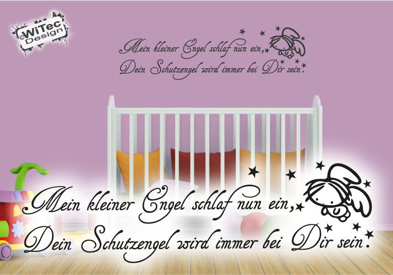 Wandtattoo Mein kleiner Engel Wandaufkleber Schutzengel Wandtattoo Mein kleiner Engel Wandaufkleber Schutzengel