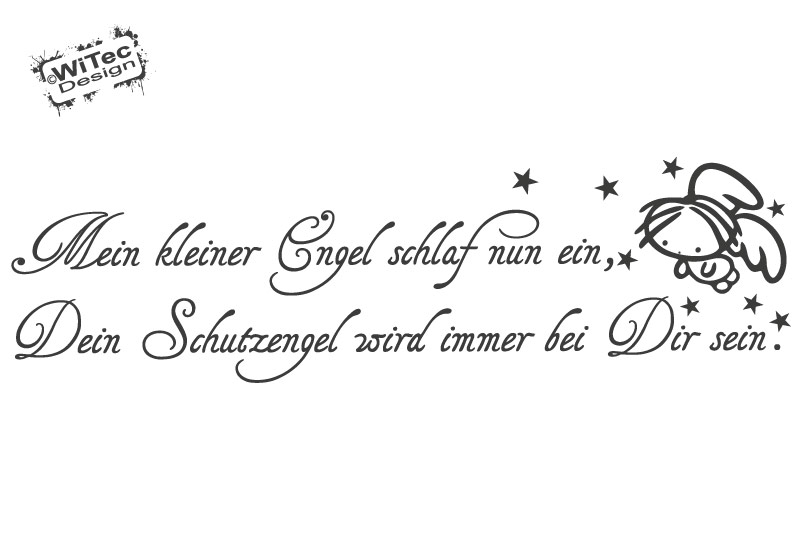 Wandtattoo Mein kleiner Engel Wandaufkleber Schutzengel Wandtattoo Mein kleiner Engel Wandaufkleber Schutzengel