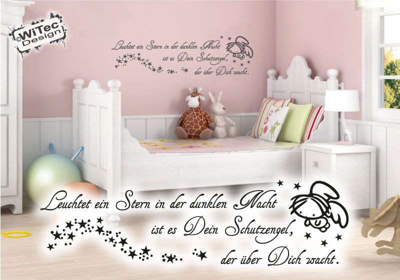 Wandtattoo Schutzengel Engel Sterne Wandaufkleber Wandtattoo Schutzengel Engel Sterne Wandaufkleber