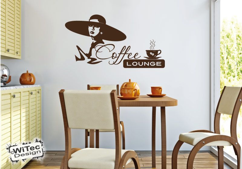 Wandtattoo Kaffee Küche Coffee Lounge